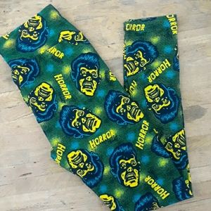 Retro rockabilly HORROR NIGHT leggings OS